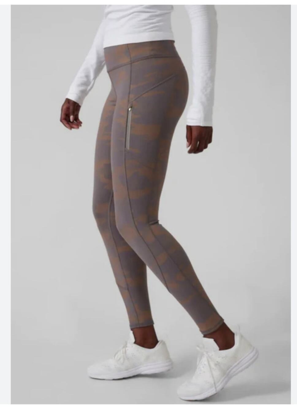 NWT Athleta Rainier Reflective Leggings 2X - Cold Weather Thermal Running Tights